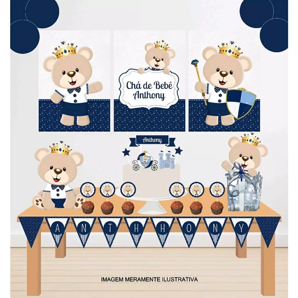 lista chá de bebe decoração chá de bebe