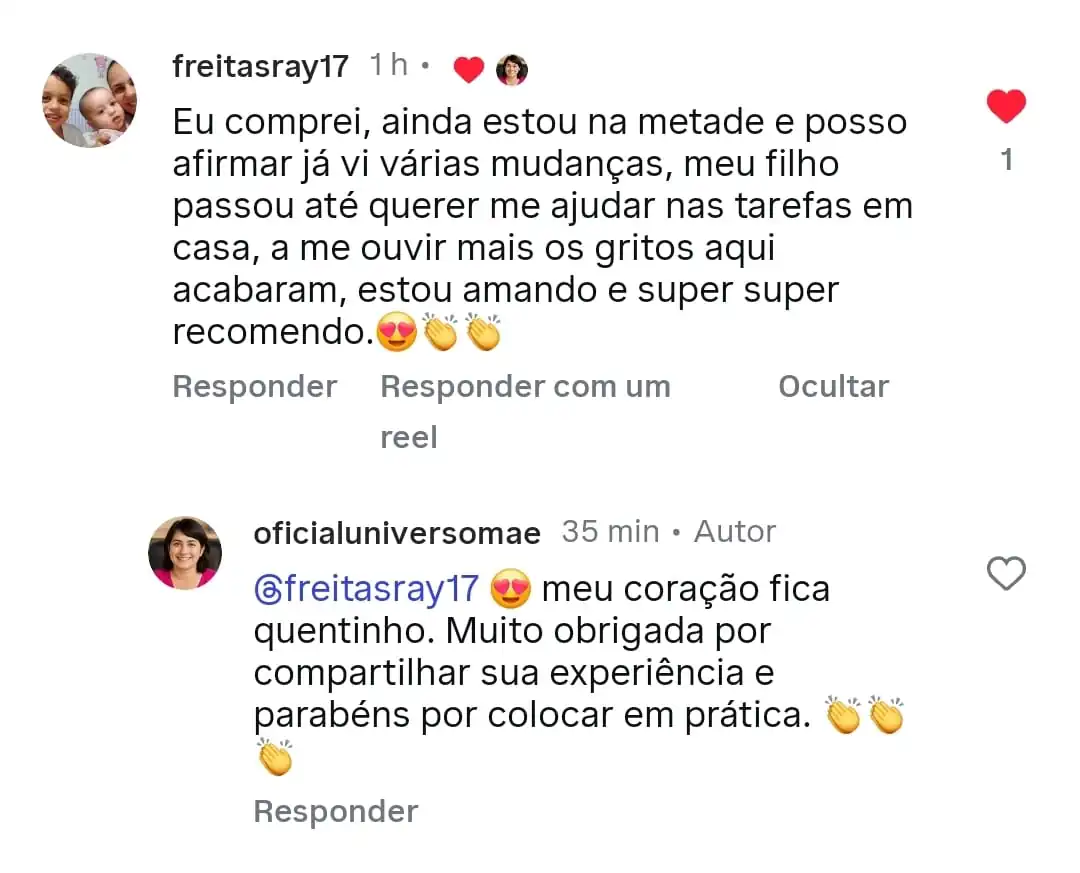 Depoimento de mãe